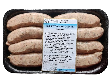Premium Gluten Free Cumberland Pork Sausages - 454g pack